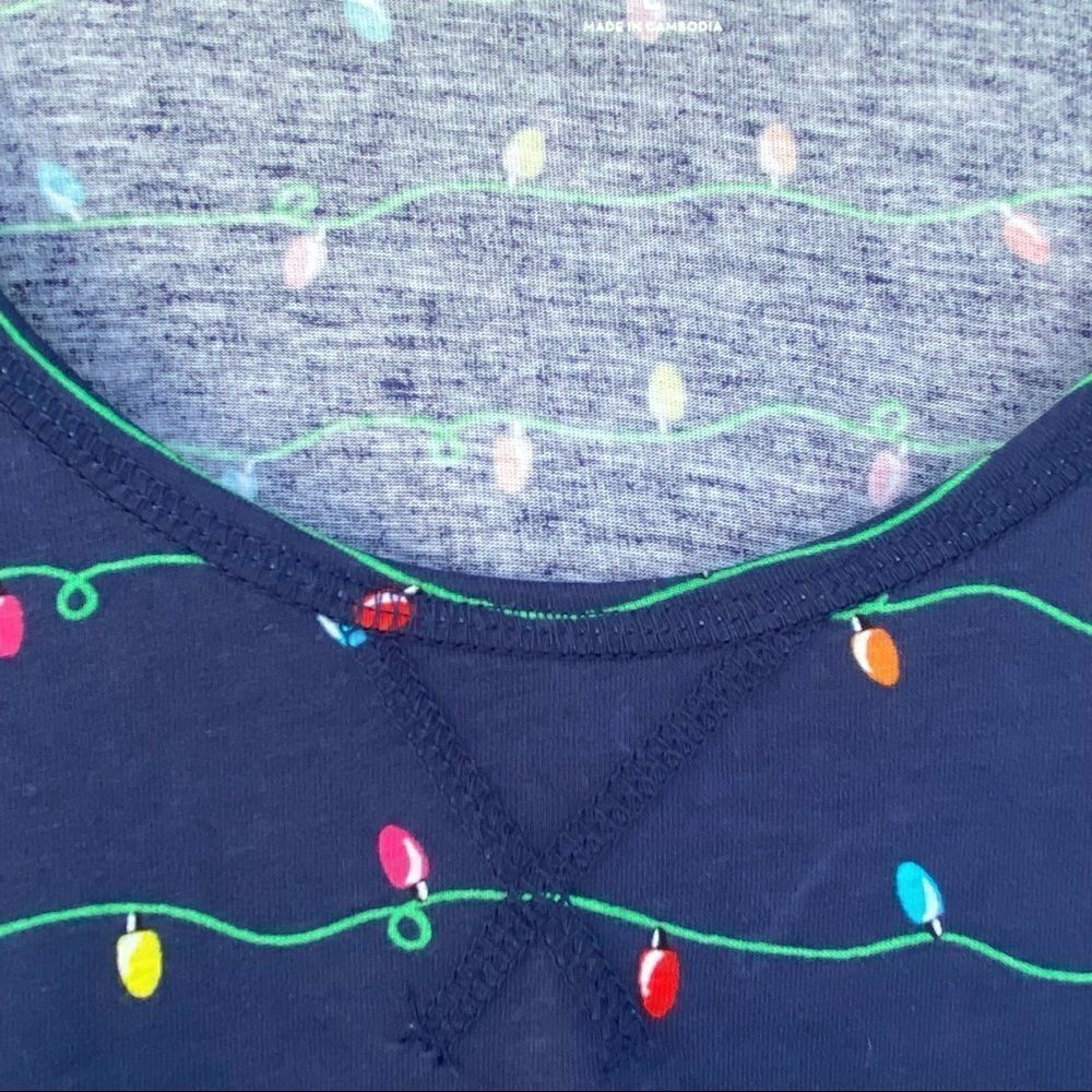 Jenni Christmas Lights Sz L Sleepwear NWT - Picture 7 of 13